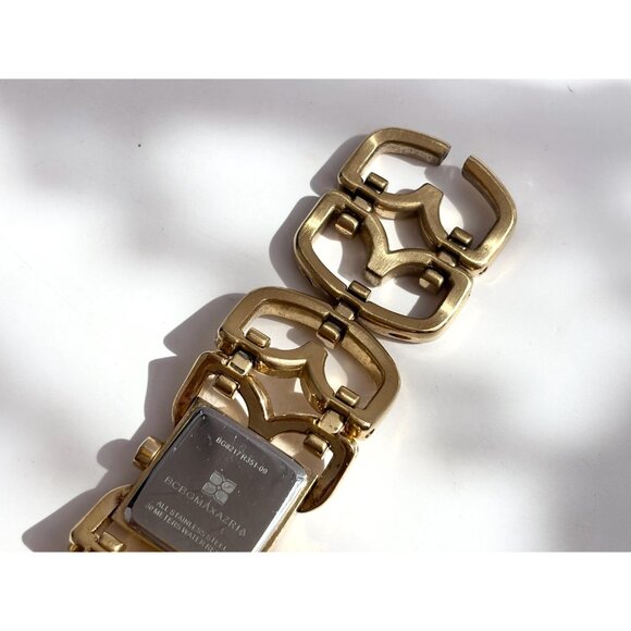 BCBG Maxzaria BG8217-R351-09 Gold T Ladies Vintage Wristwatch - 19mm - WORKS! - Picture 8 of 15